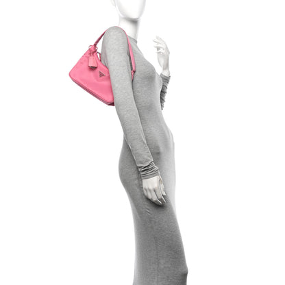 Prada Tessuto Nylon Mini Re-Edition 2000 Bag Begonia 2 of 12