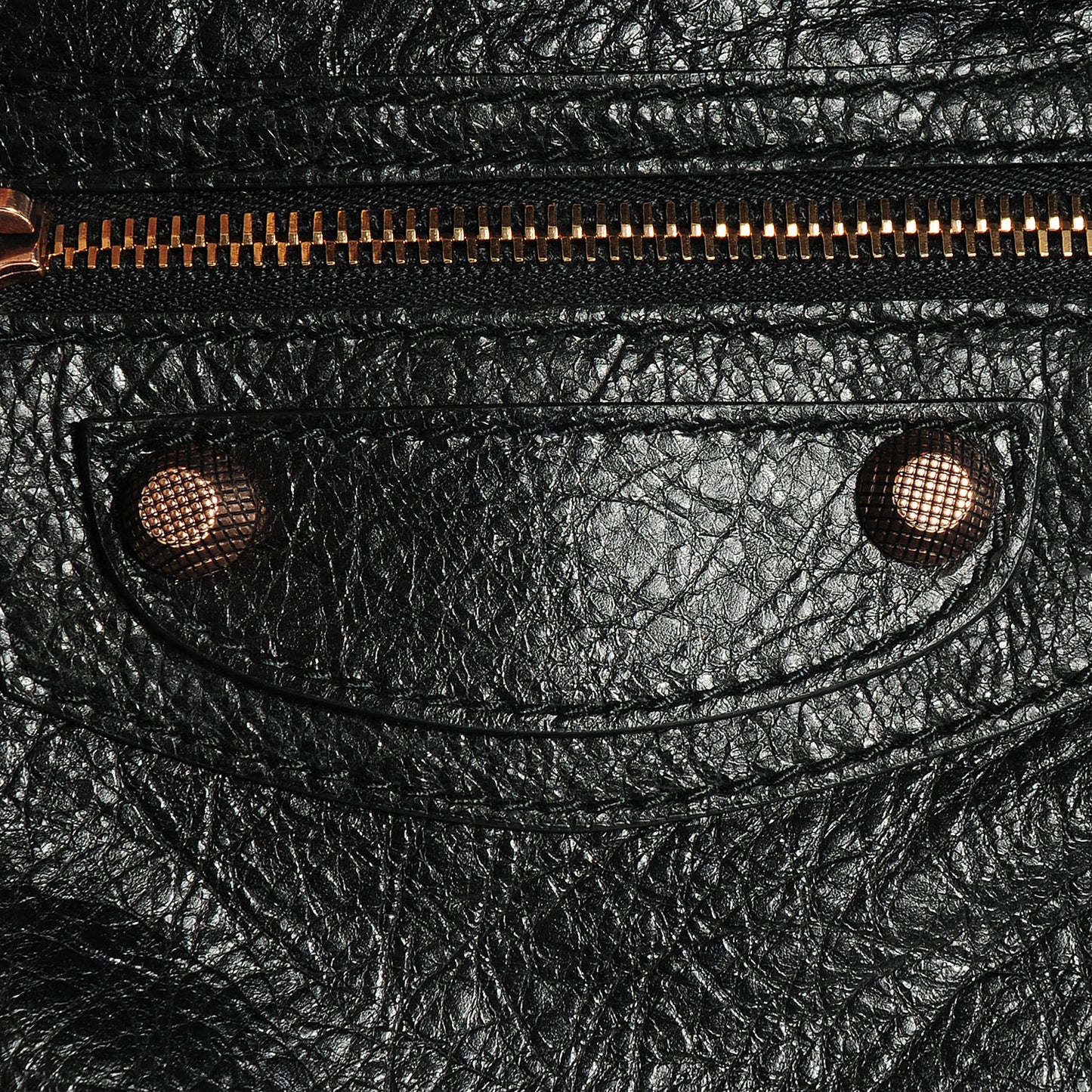 Agneau Giant 12 Rose Gold Hardware Town Black