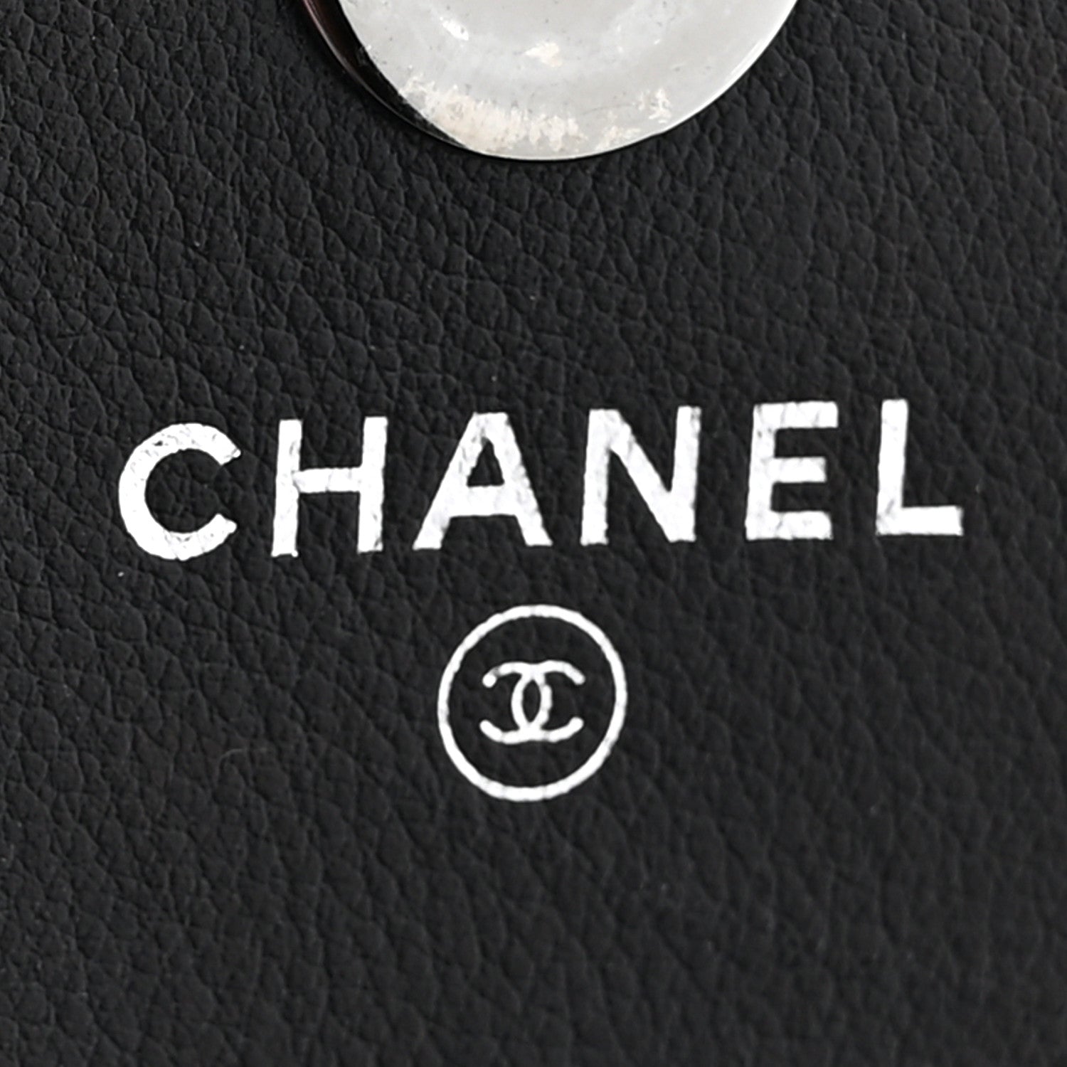 Chanel Metallic Goatskin Boy Wallet On Removable Chain WOC Black Silver 7 of 19