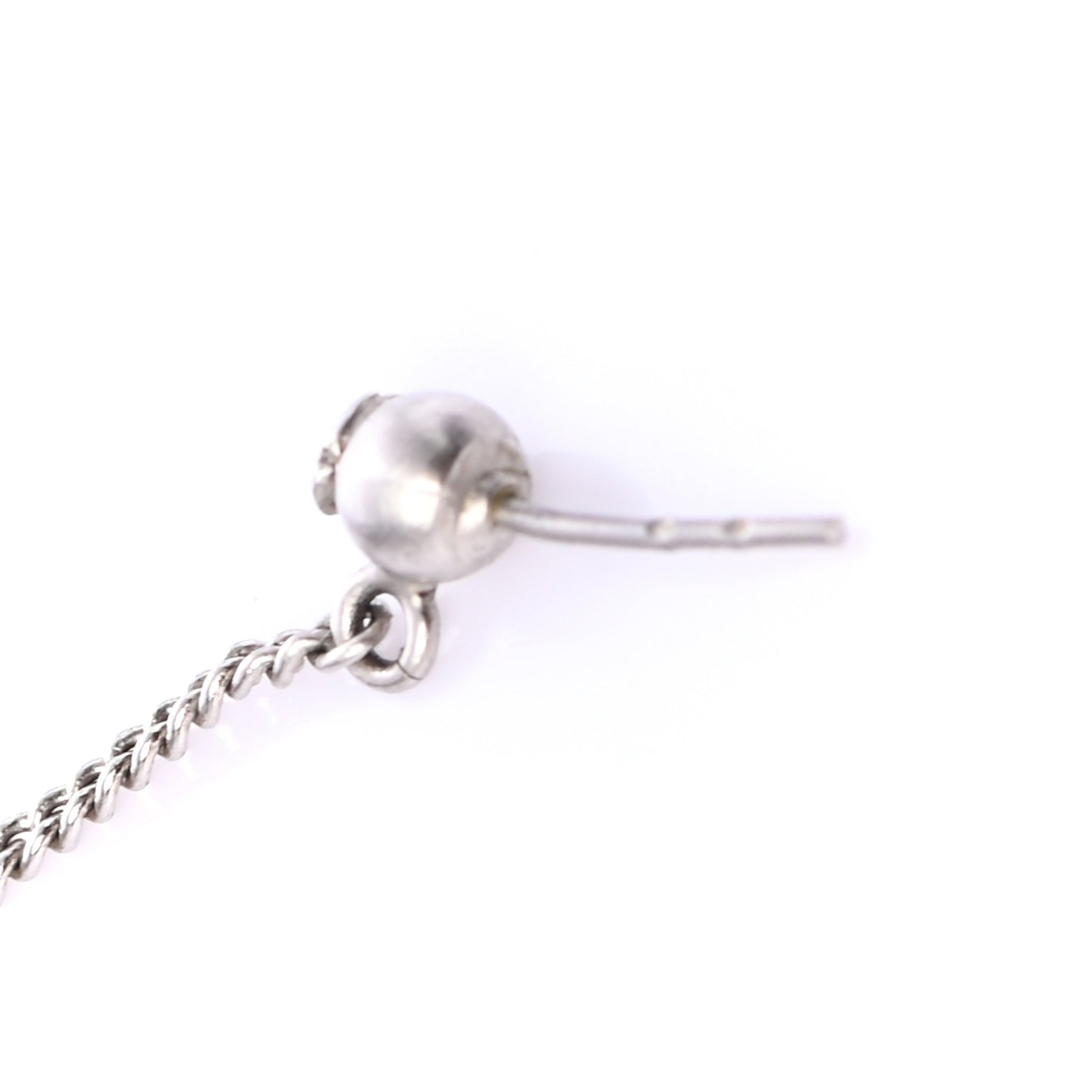 Crystal CC Drop Earrings Black