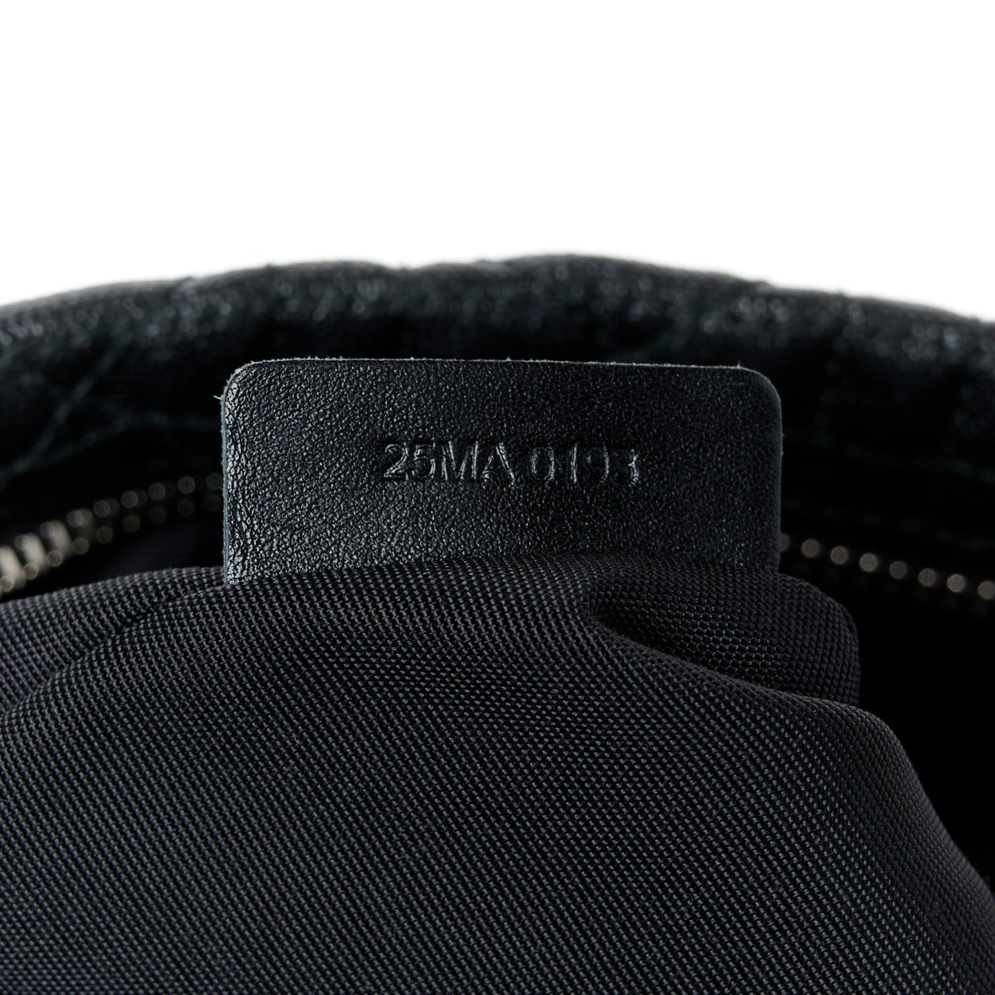 Coated Canvas Cannage Panarea Pouch Black