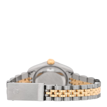 Rolex Stainless Steel 18K Yellow Gold Diamond 26mm Oyster Perpetual Datejust Watch Silver Jubilee 79173 3 of 5