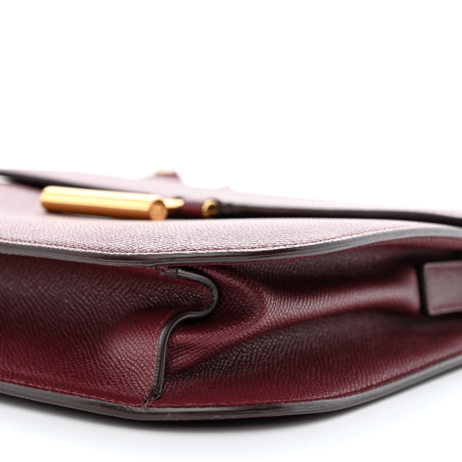 Tom Ford Grained Calfskin Large T Clasp Tara Crossbody Bag Cabernet 9 of 17