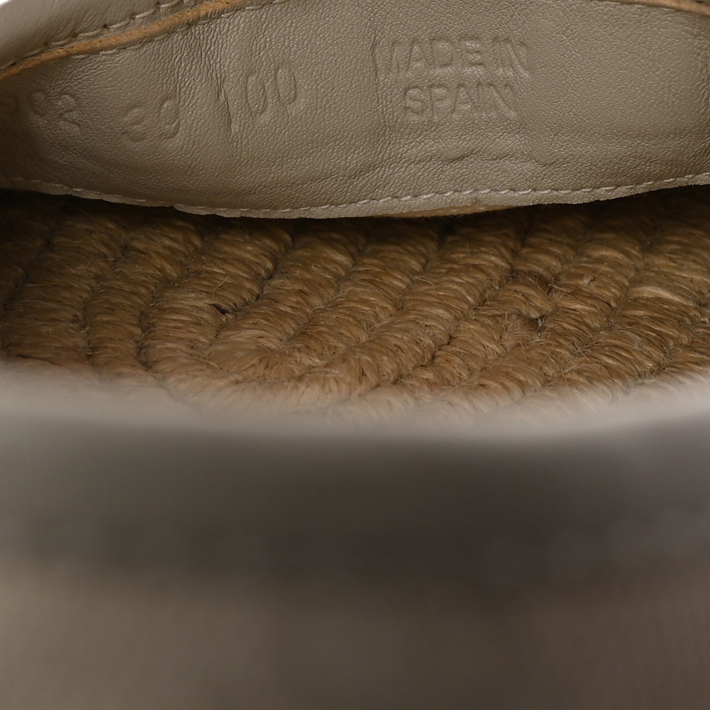 Washed Cotton Miro Soft Calfskin GG Monogram Espadrilles 39 White Mystic White