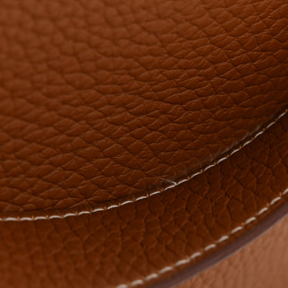 Hermes Taurillon Clemence Lindy 26 Gold 12 of 15