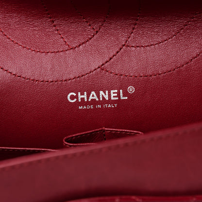Chanel Distressed Patent 2.55 Reissue 227 Flap Raspberry Red 6 of 11