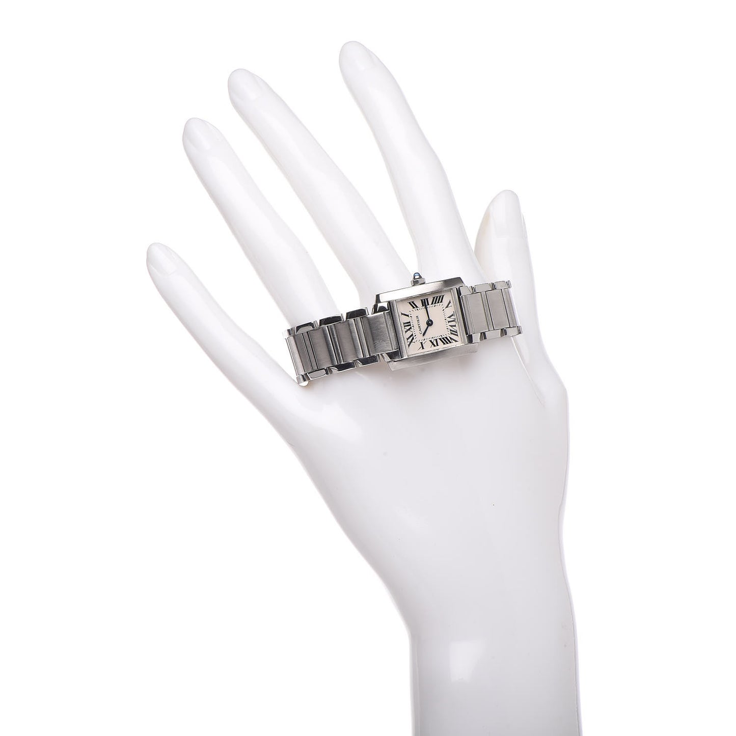 Stainless Steel 20mm Tank Francaise Quartz Watch