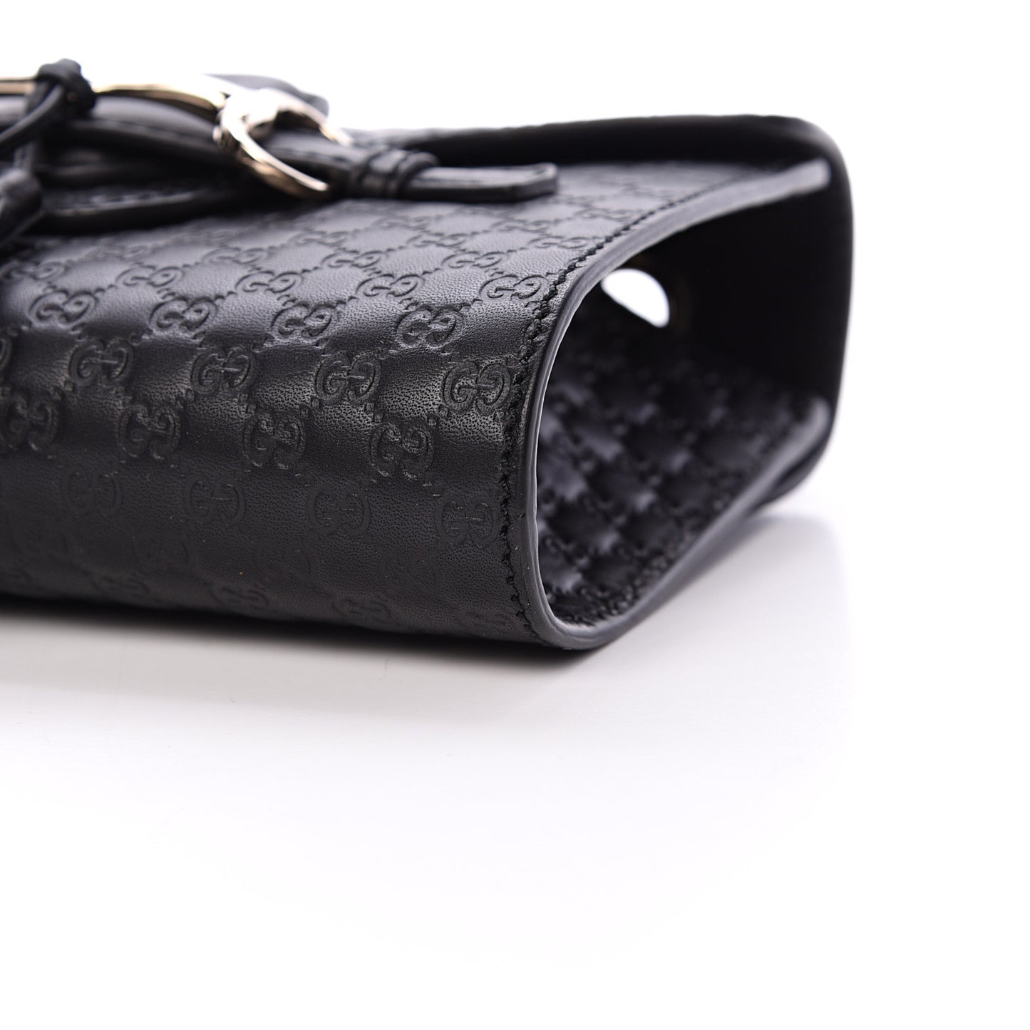 Microguccissima Mini Emily Shoulder Bag Black