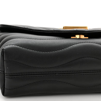 Louis Vuitton Calfskin LV New Wave Chain Bag Black 9 of 11