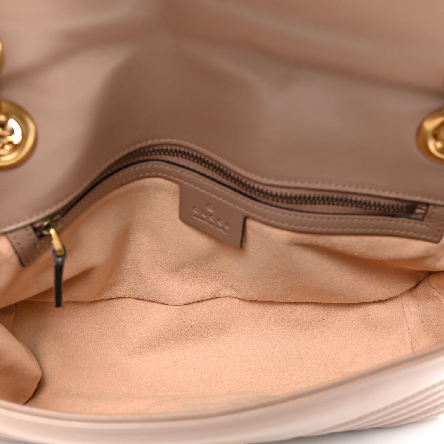 Gucci Calfskin Matelasse Small GG Marmont Shoulder Bag Porcelain Rose 5 of 10