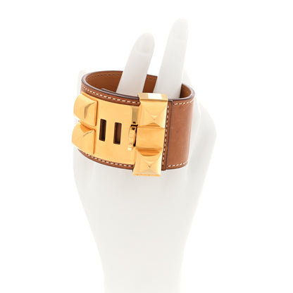 Hermes Barenia Collier De Chien CDC Bracelet S Fauve 2 of 7