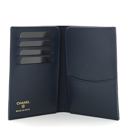 Chanel Caviar Quilted Passport Holder Navy Blue 5 of 7