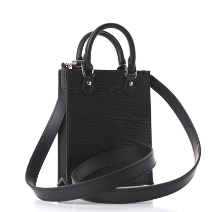 Louis Vuitton Epi Petit Sac Plat Black 3 of 11