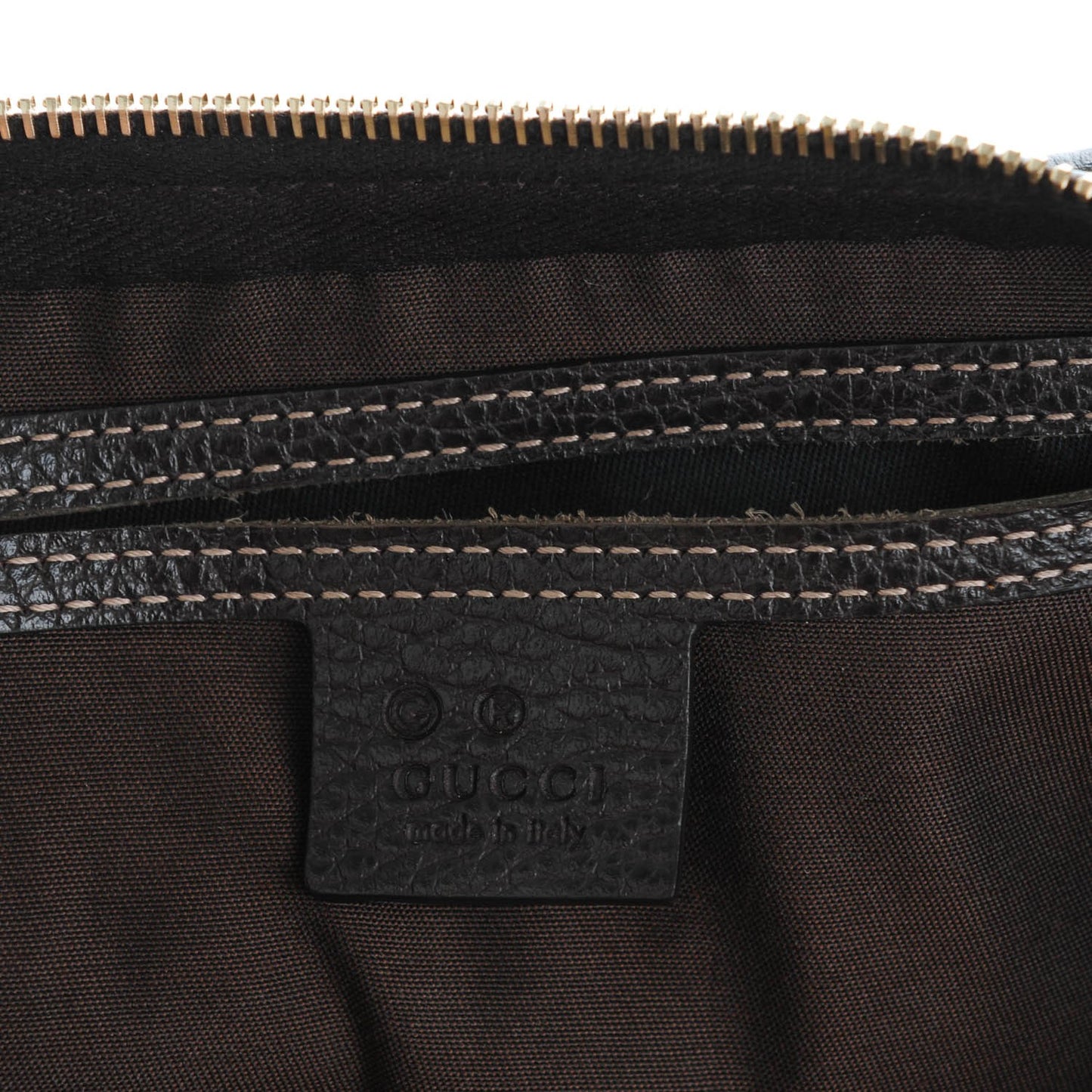 Crystal Monogram Medium Joy Boston Dark Brown
