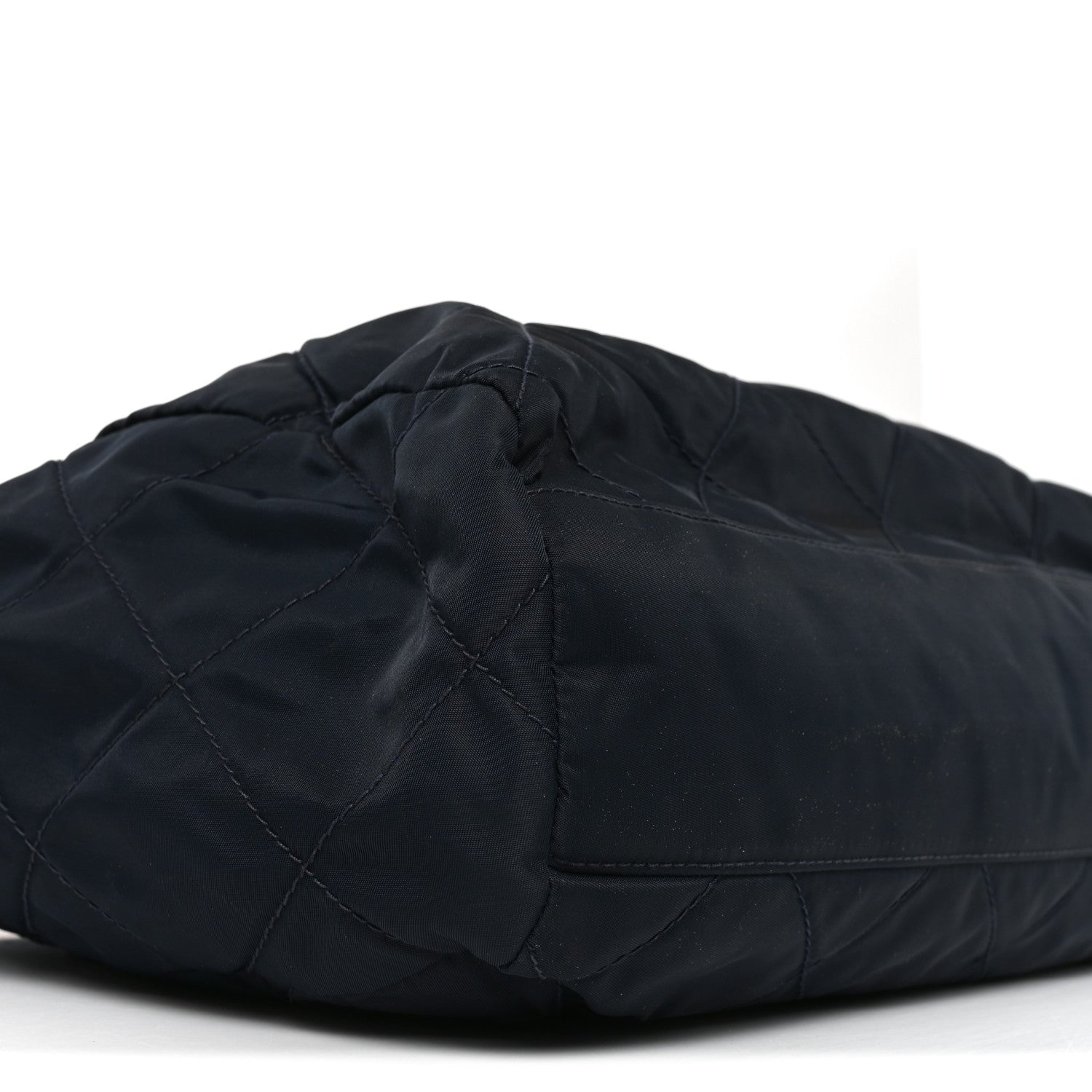 Prada Nylon Tessuto Quilted Shoulder Bag Black 8 of 9