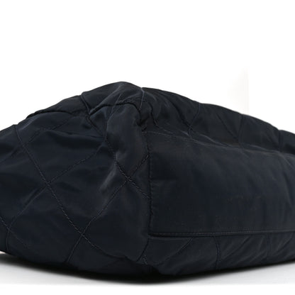 Prada Nylon Tessuto Quilted Shoulder Bag Black 8 of 9