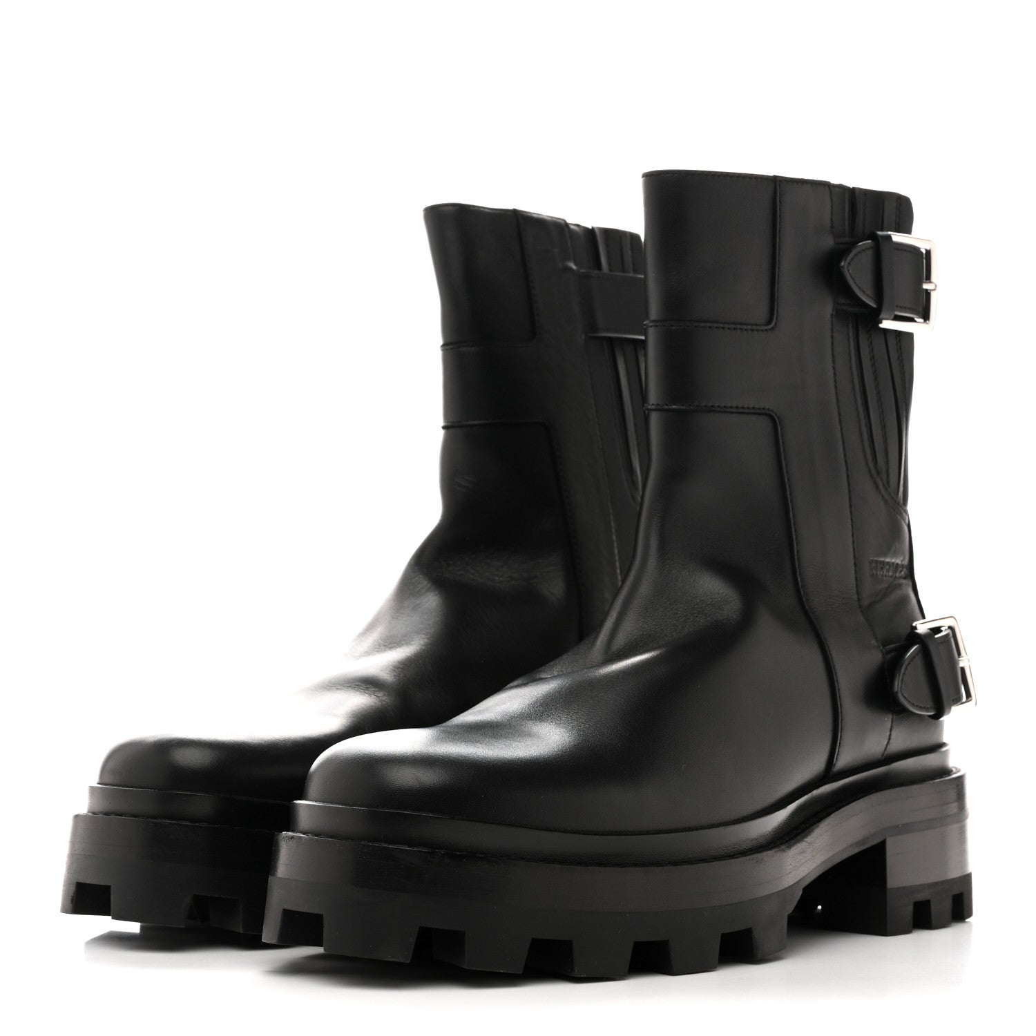 Hermes Calfskin Jaime Ankle Boots 39 Black 4 of 11