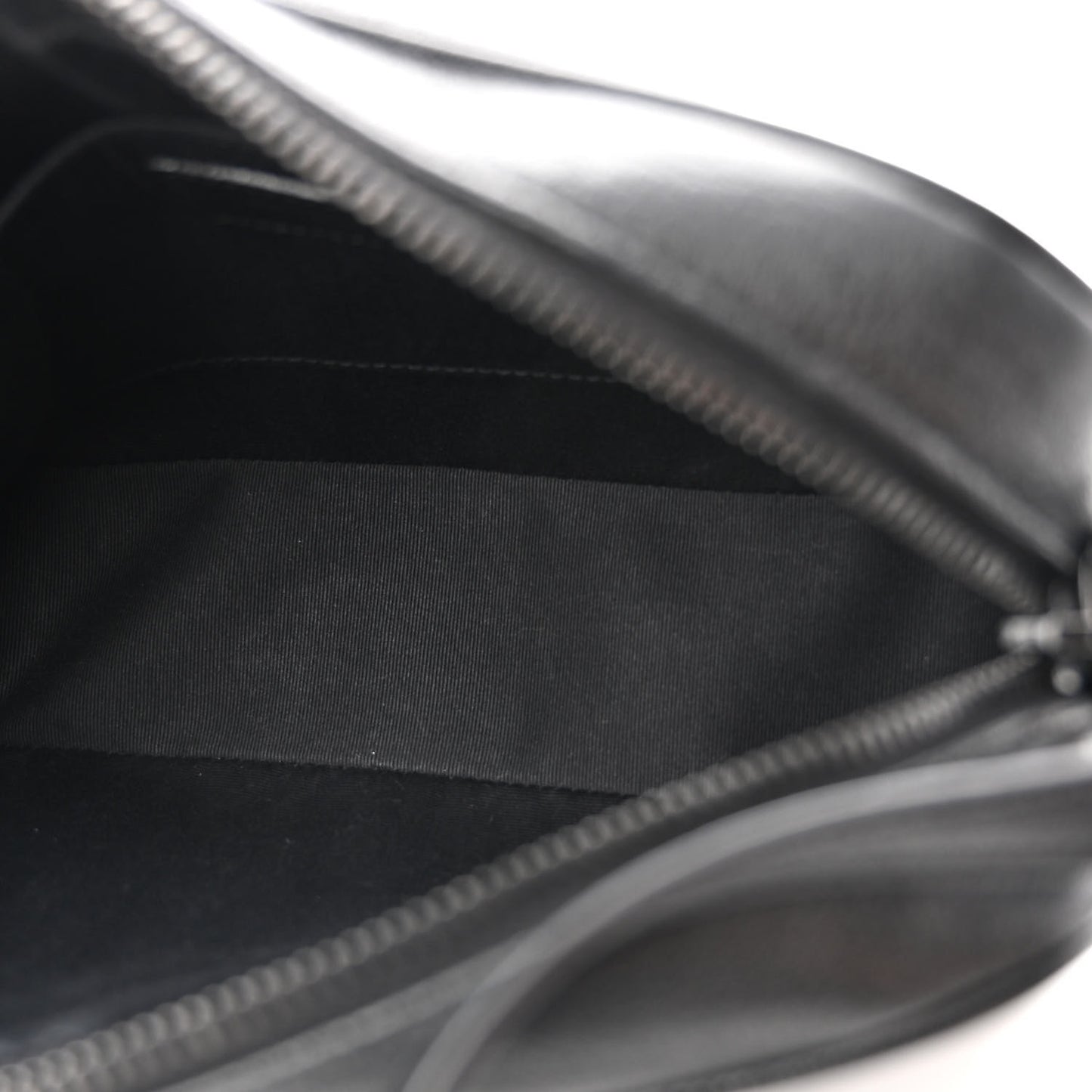 Grained Lambskin Monogram Lou Camera Bag Black