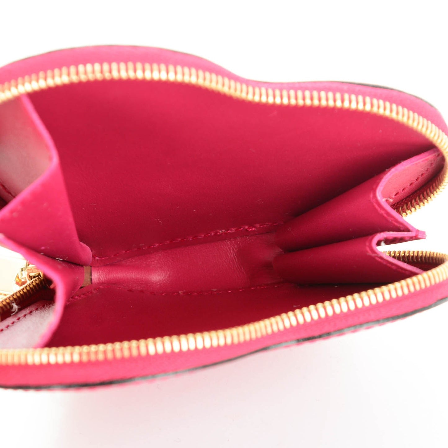 Vernis Heart Coin Purse Rose Indien
