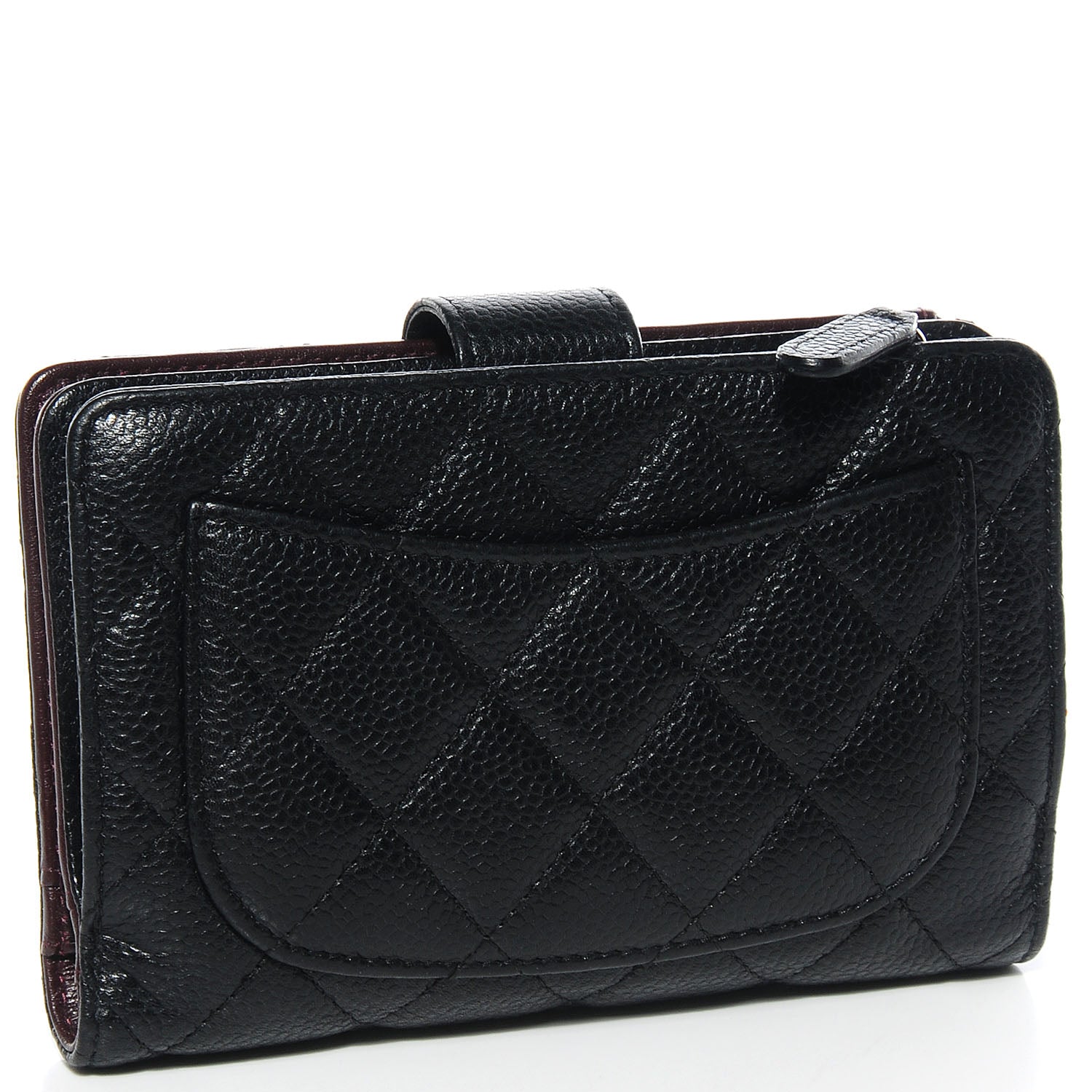 Chanel Caviar Quilted Large Zip Wallet Black 3 of 8