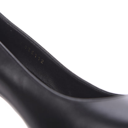 Chanel Lambskin Patent Cap Toe Pearl Pumps 38.5 Black 7 of 9