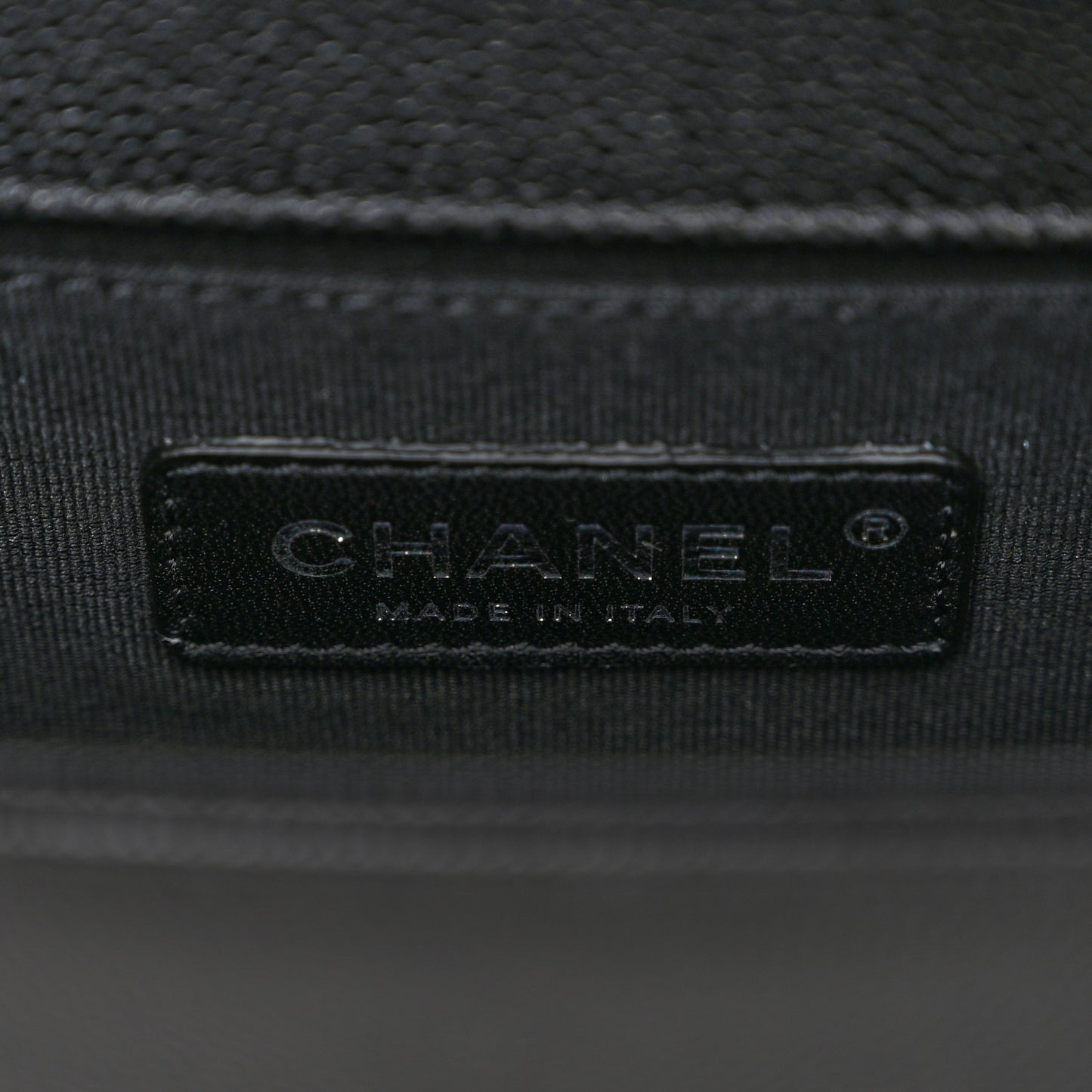 Caviar Quilted Small Boy Flap Black