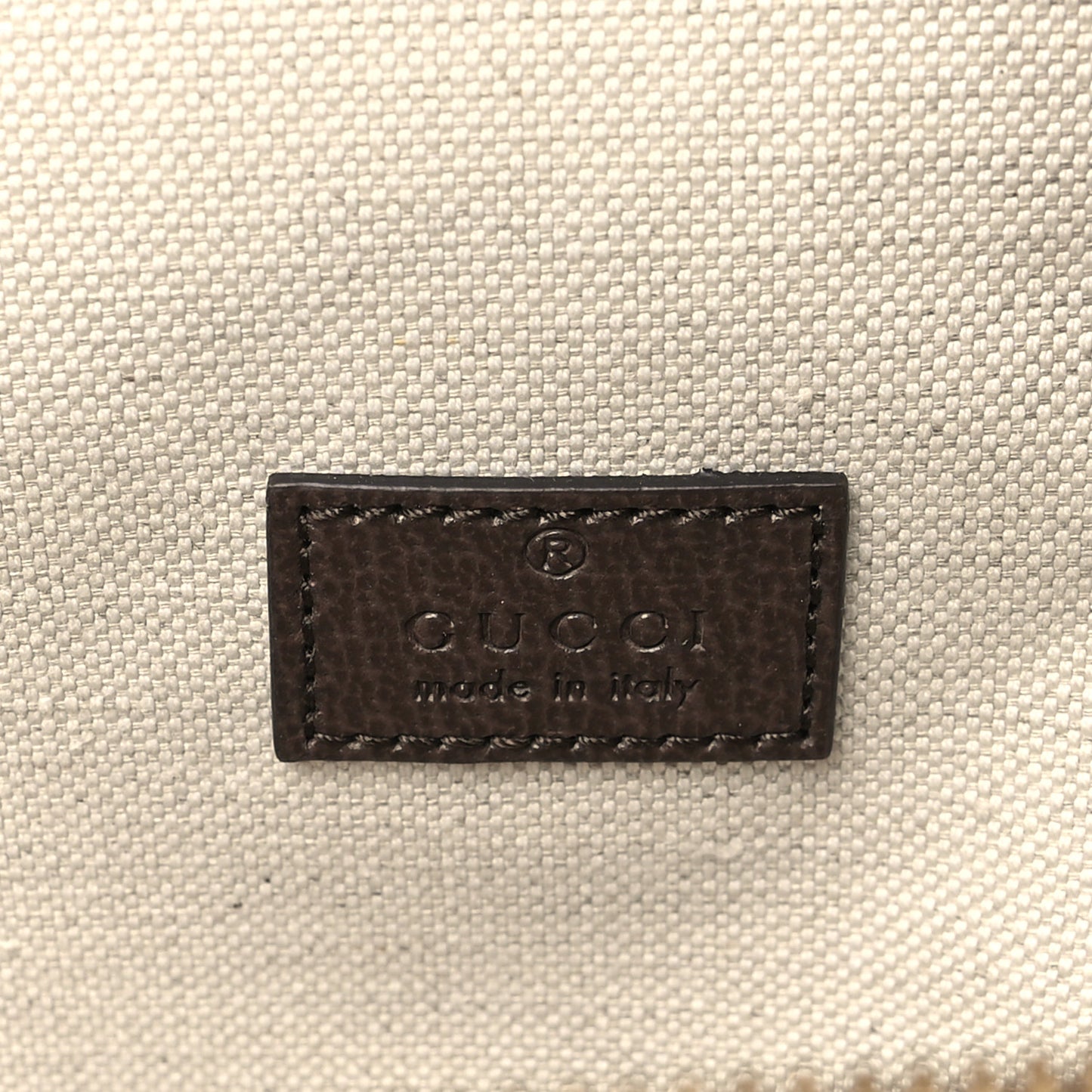 Monogram Jumbo GG Textured Dollar Calfskin Web Belt Bag Camel Ebony New Acero