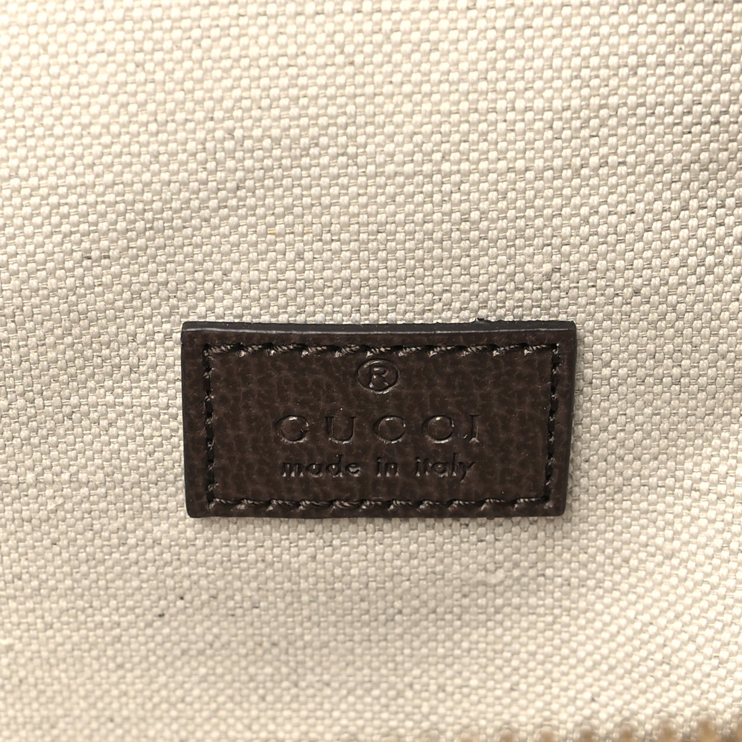 Gucci Monogram Jumbo GG Textured Dollar Calfskin Web Belt Bag Camel Ebony New Acero 6 of 9