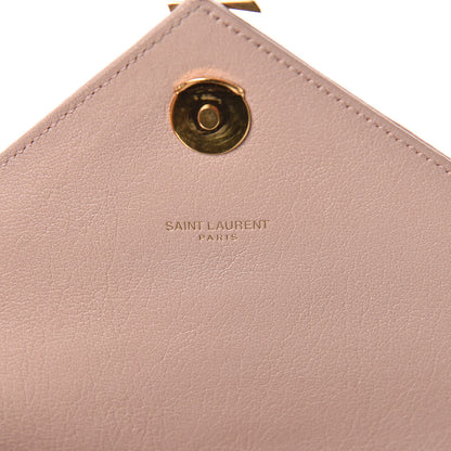 Saint Laurent Sheepskin Matelasse Chevron Monogram Medium College Bag Fard 7 of 14