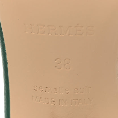 Hermes Epsom Oasis Sandals 38 Vert Cactus 7 of 8