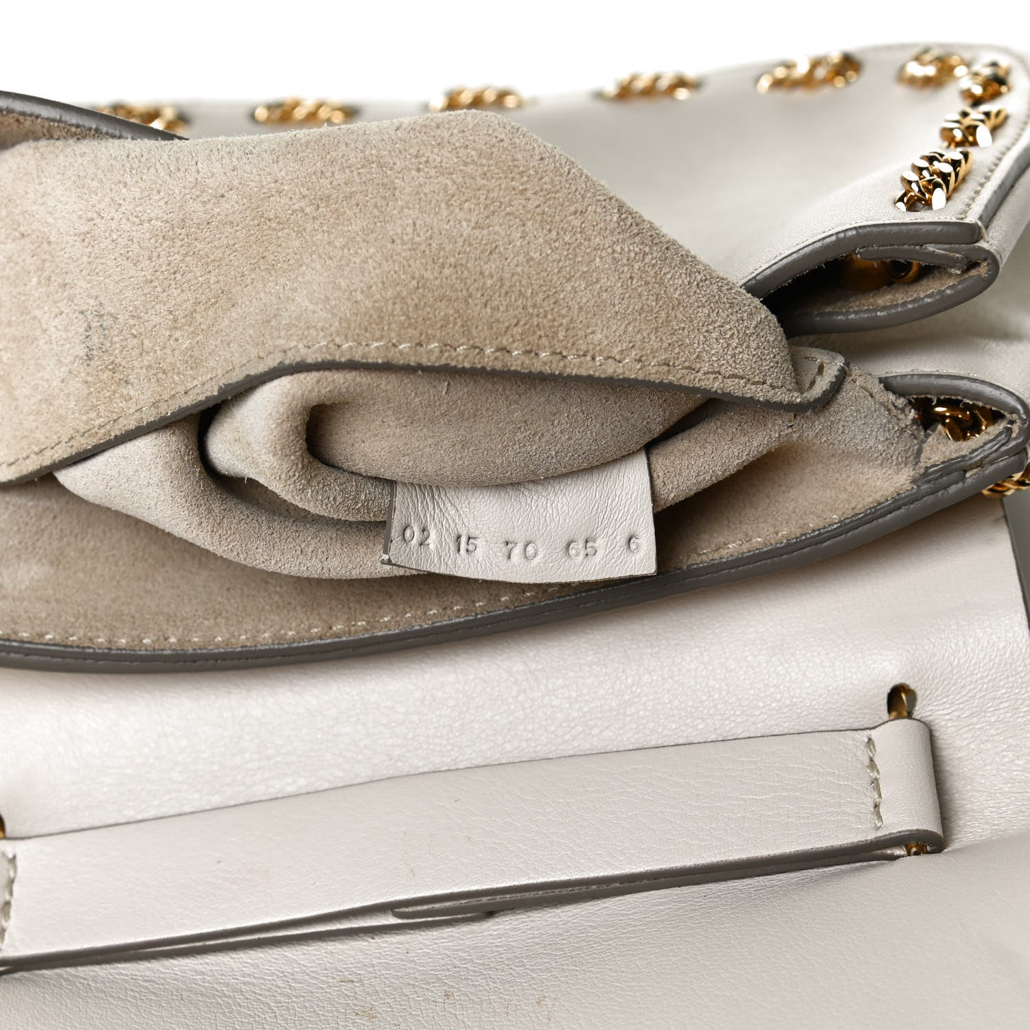 Chloe Calfskin Mini Drew Chain Shoulder Bag White 12 of 15