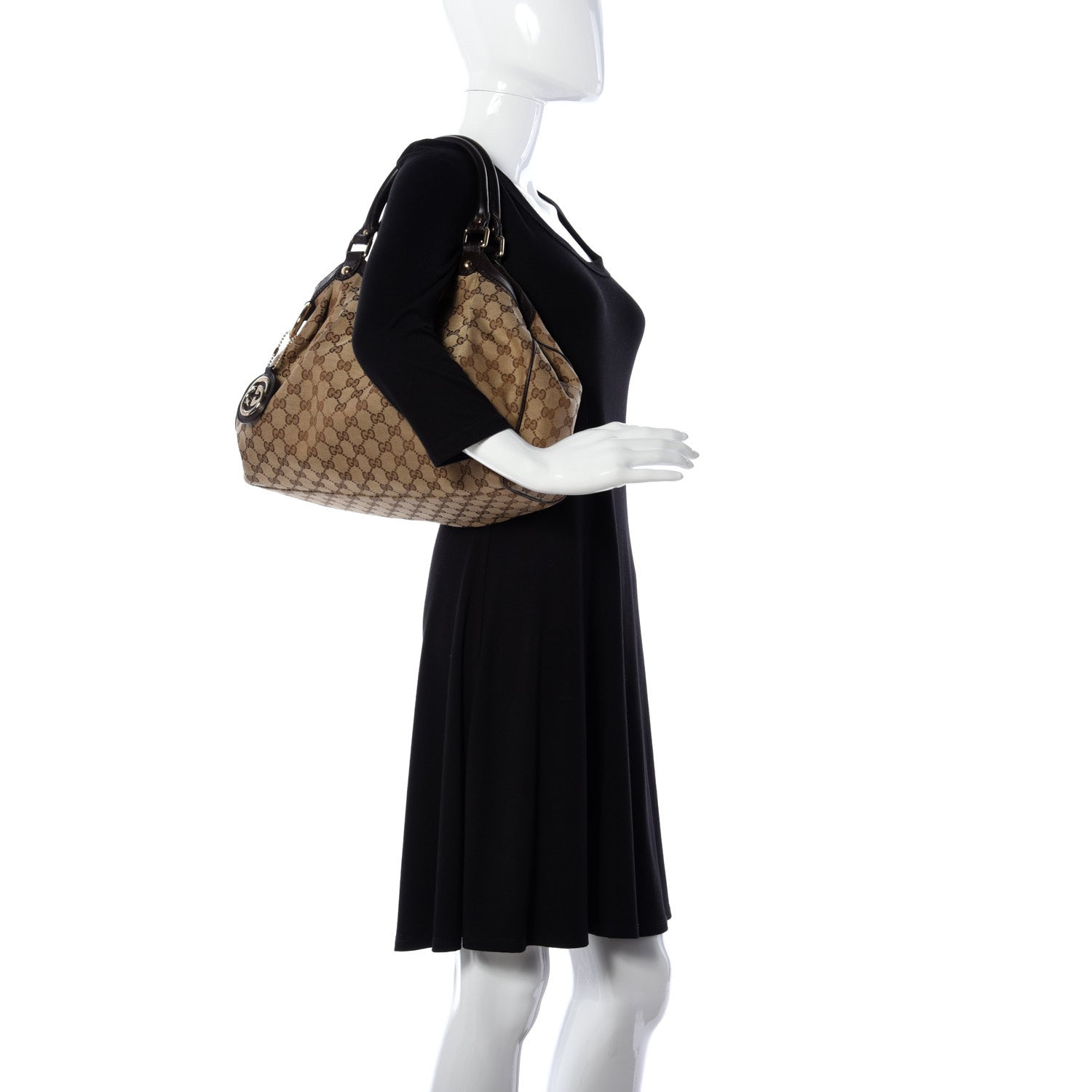 Gucci Monogram Medium Sukey Tote Dark Brown 2 of 10