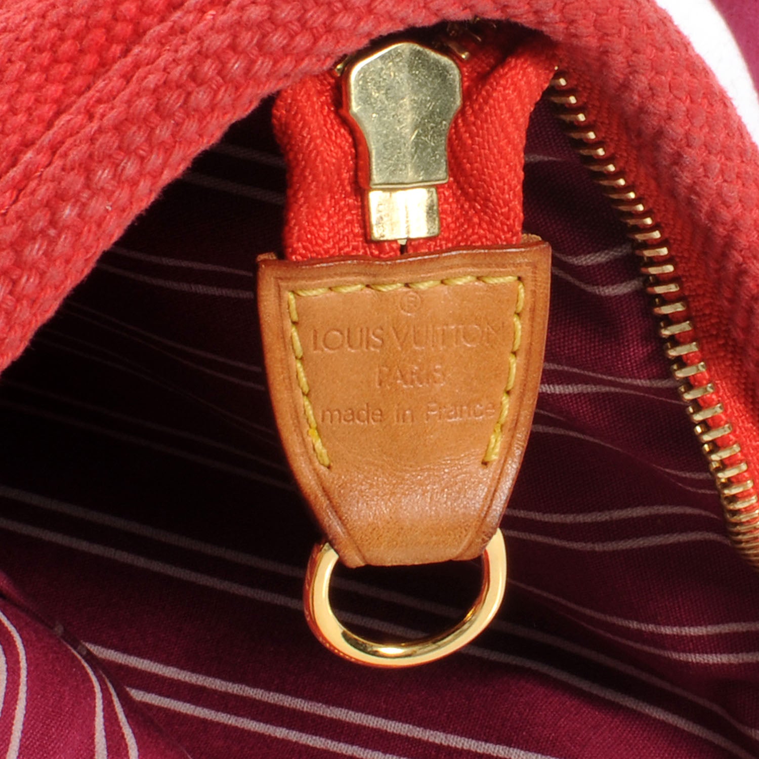 Louis Vuitton Toile Antigua Cabas MM Red Pink 6 of 7