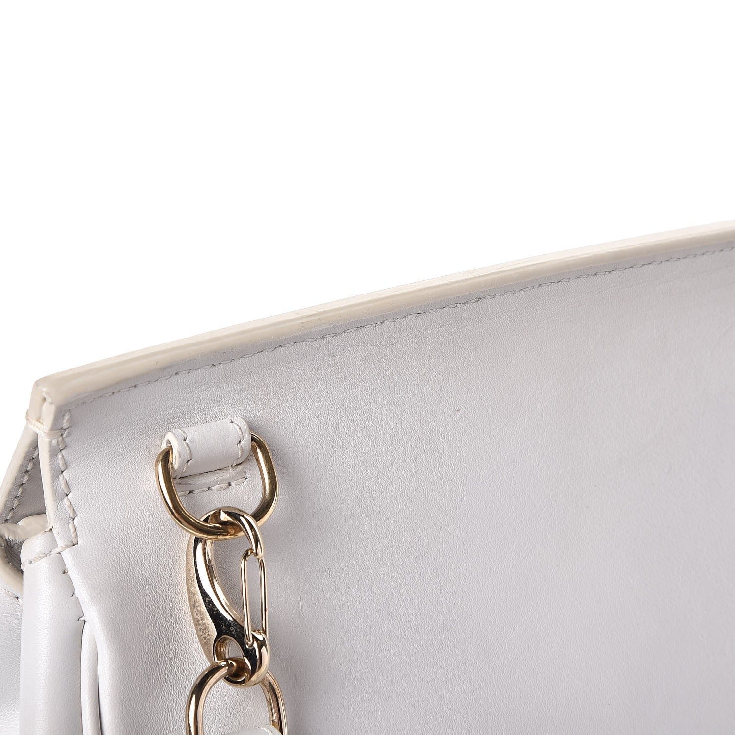 Versace Calfskin Palazzo Empire Crossbody Bag White 21 of 23