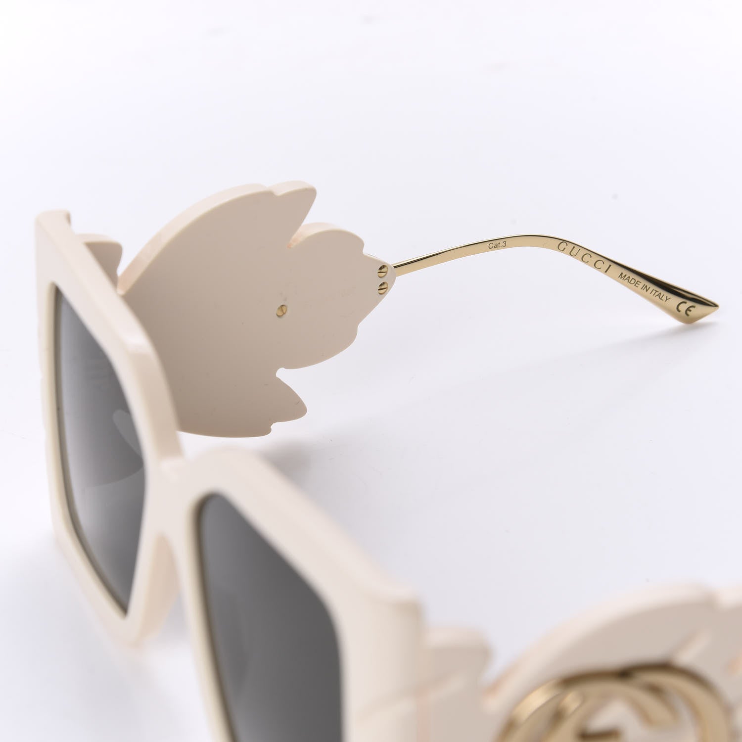 Gucci Acetate Square Frame Wing Sunglasses GG0535S Ivory 5 of 8