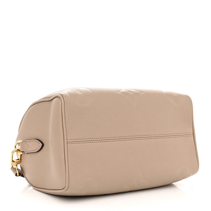 Louis Vuitton Empreinte Monogram Giant Speedy Bandouliere 25 Tourterelle 4 of 9