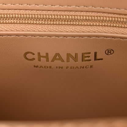Chanel Braided Raffia Nano Kelly Flap Bag Dark Beige 7 of 11