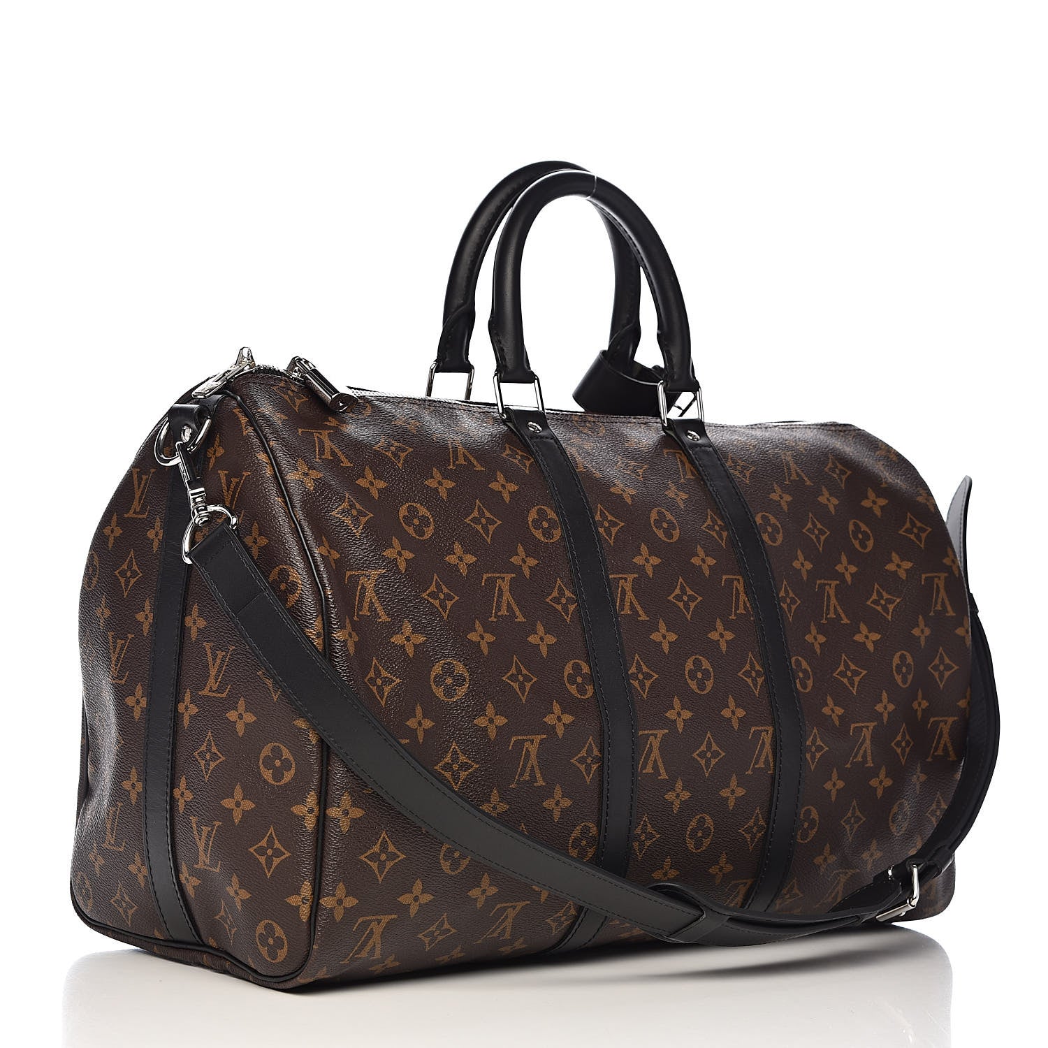 Louis Vuitton Monogram Macassar Keepall Bandouliere 45 2 of 11