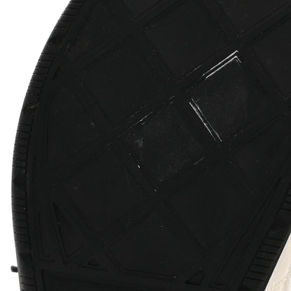 Chanel Velvet Calfskin Mixed Fibers CC Sneakers 40 Ivory Black 10 of 11