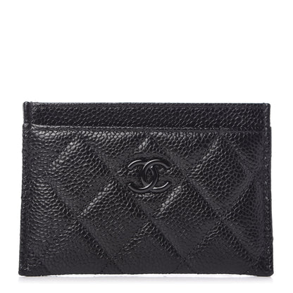 Chanel Caviar Quilted Incognito Card Holder Black 1 of 7