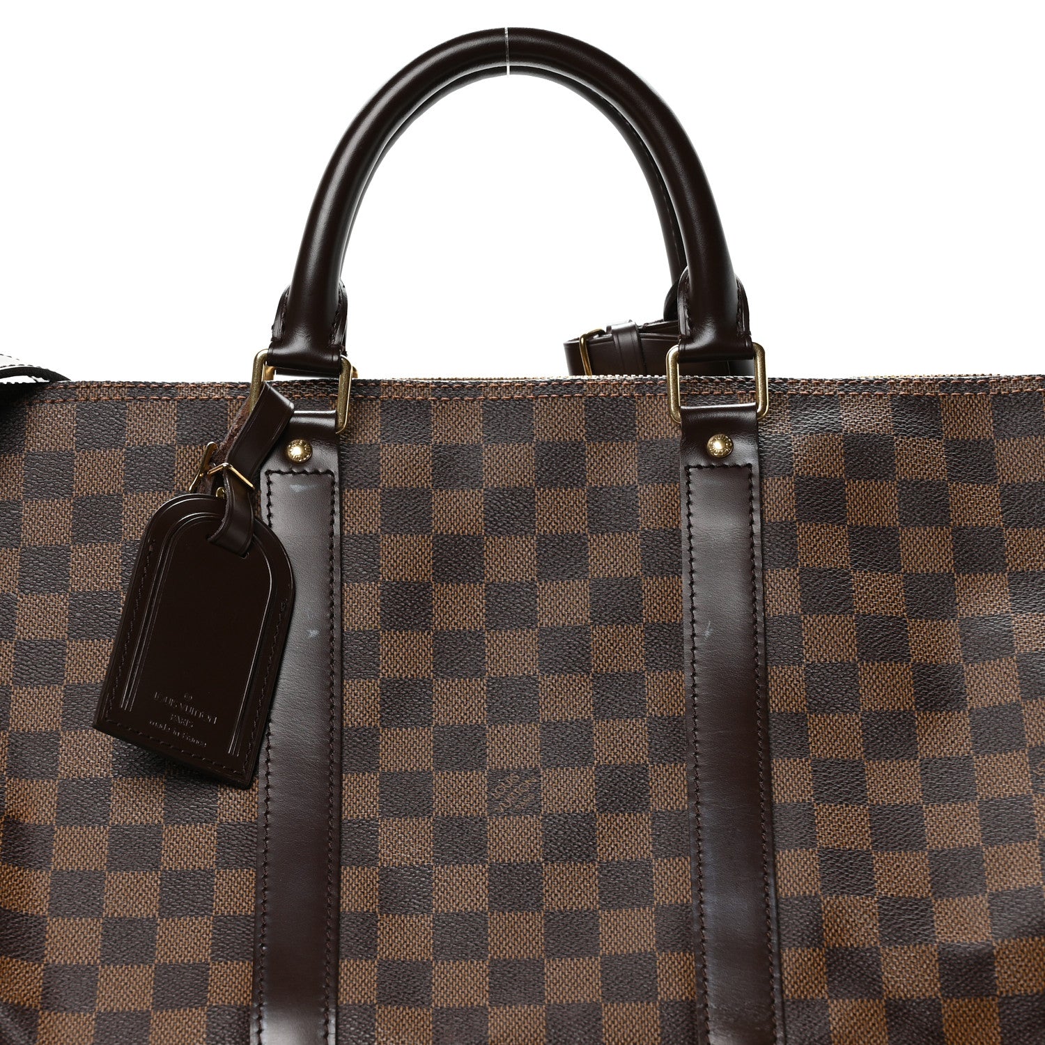Louis Vuitton Damier Ebene Keepall Bandouliere 55 7 of 9