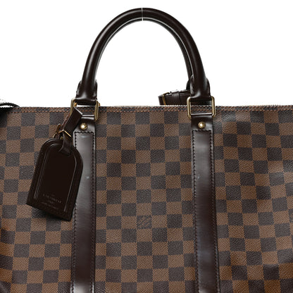 Louis Vuitton Damier Ebene Keepall Bandouliere 55 7 of 9