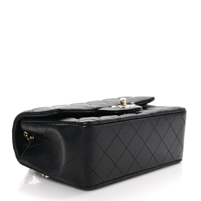 Chanel Lambskin Quilted Mini Rectangular Flap Black 4 of 11
