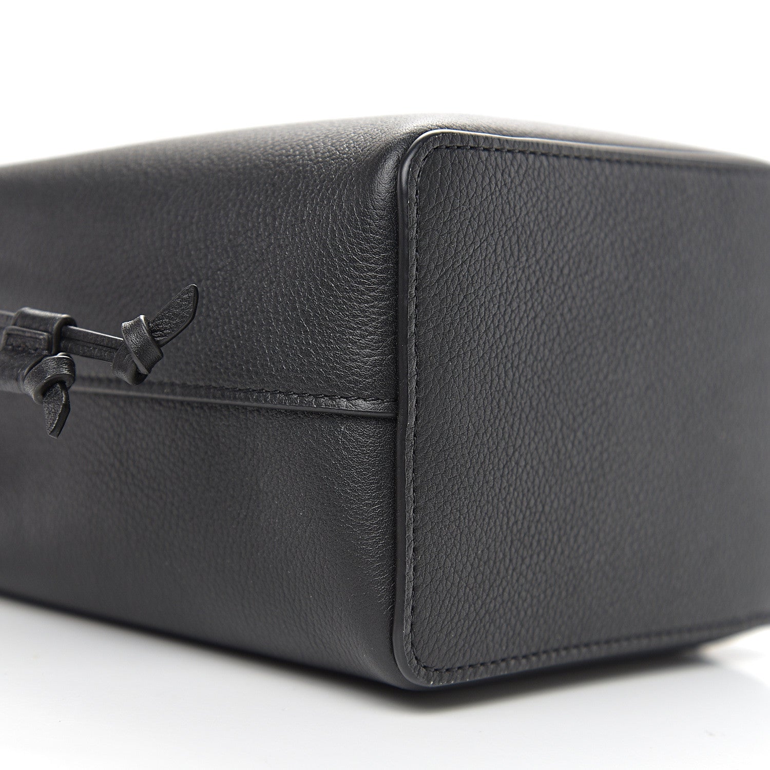 Louis Vuitton Calfskin Nano Lockme Bucket Black 6 of 9