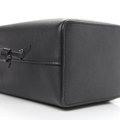 Louis Vuitton Calfskin Nano Lockme Bucket Black 6 of 9