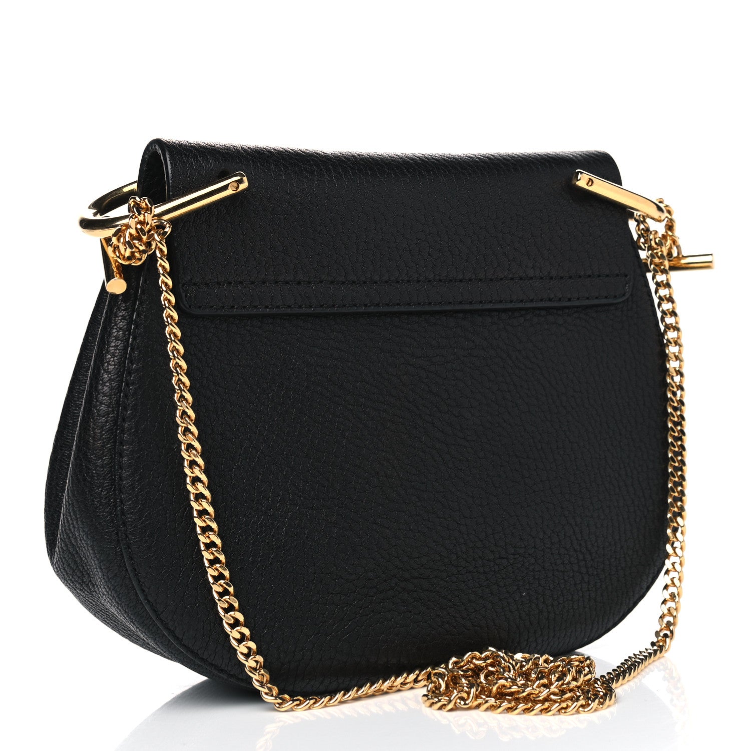 Chloe Grained Lambskin Mini Drew Shoulder Bag Black 2 of 4