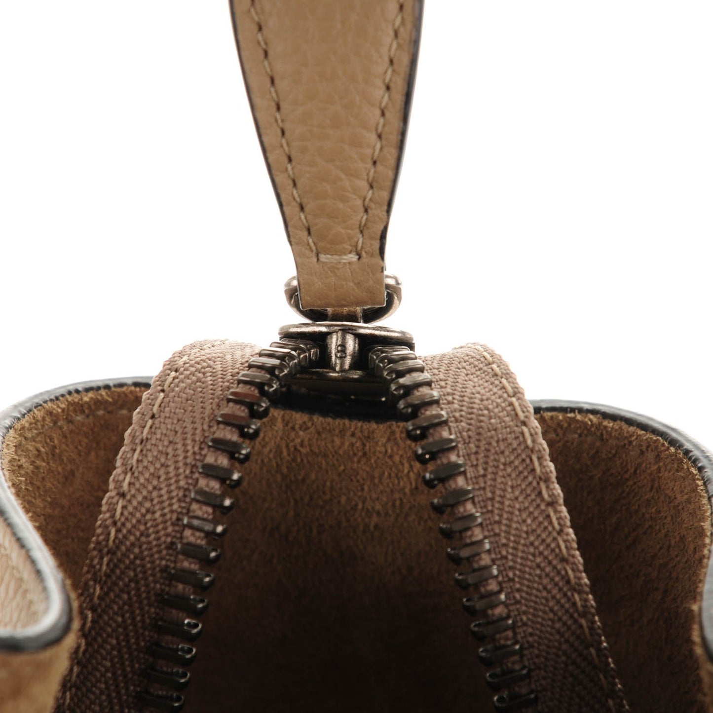 Drummed Calfskin Mini Luggage Dune