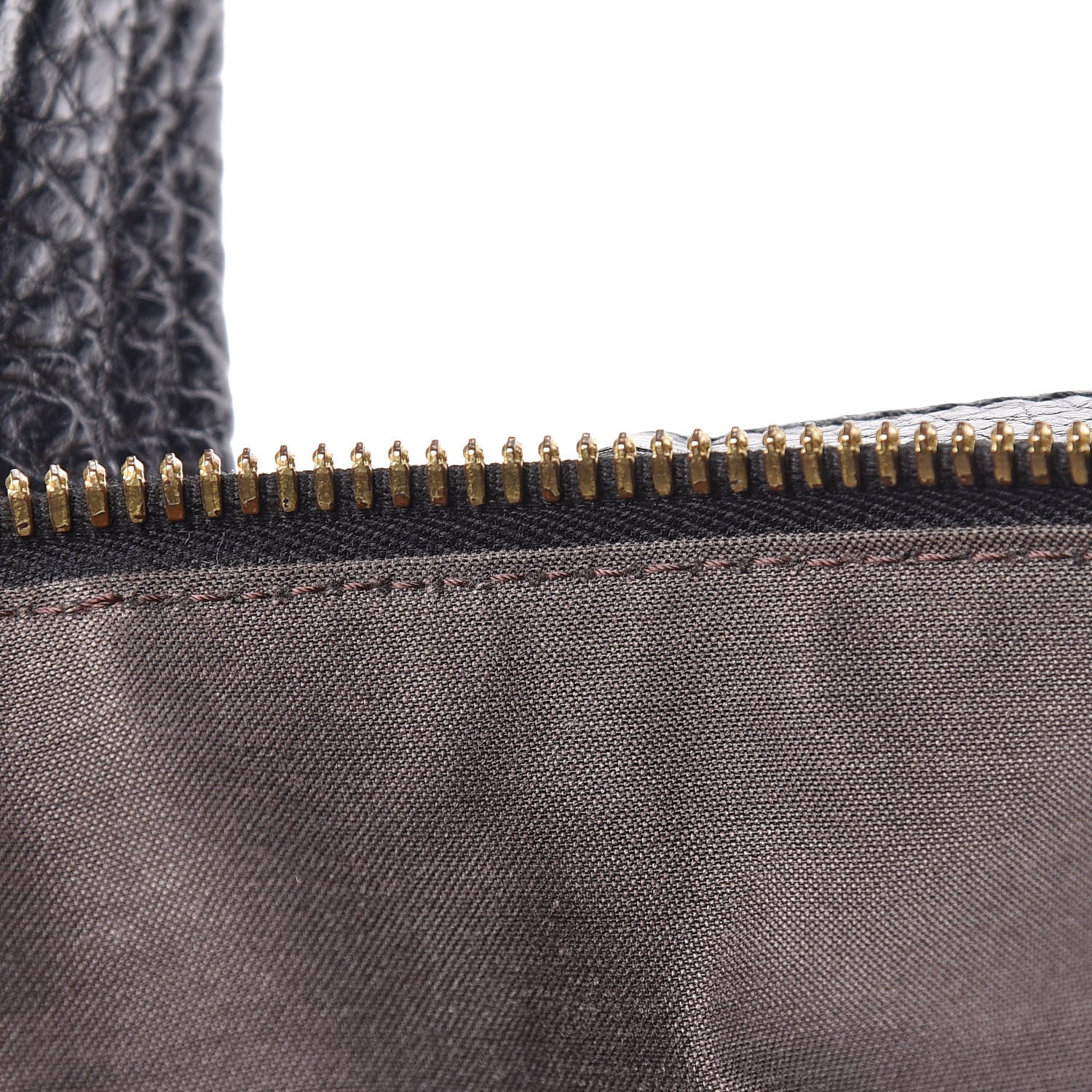 Fendi Pebbled Calfskin Small Chameleon Tote Black 13 of 16