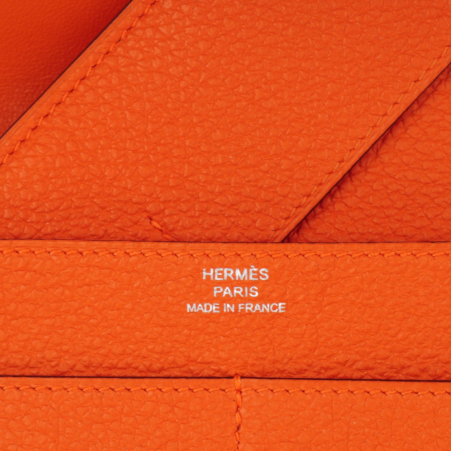 Hermes Togo Dogon Duo Wallet Orange 6 of 9