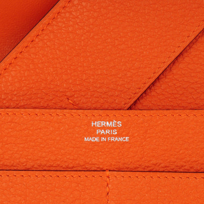Hermes Togo Dogon Duo Wallet Orange 6 of 9